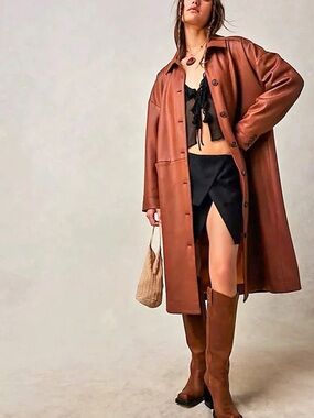Free People We The Free Carmen Vegan Suede Duster